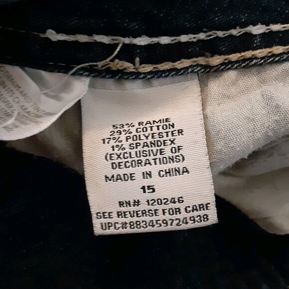 Wallflower Jeans Women’s 15 Blue Flare Luscious Curvy Flap Pocket Bootcut Denim - Picture 3 of 10